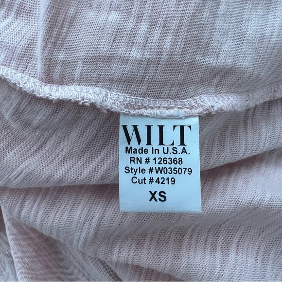 Wilt Tee Womens Short Sleeve Shirt Top  Asymmetrical Pink XS - Picture 5 of 5